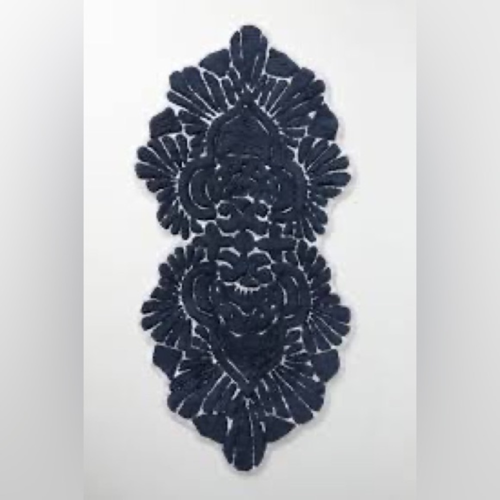 Anthropologie Riviera Bath Mat Navy